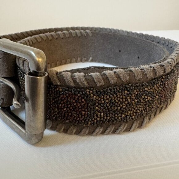 Yigal Azouel NWT quilted belt size XS Cut25 by Yigal Azrouel blue color block textured rib knit  main image 3